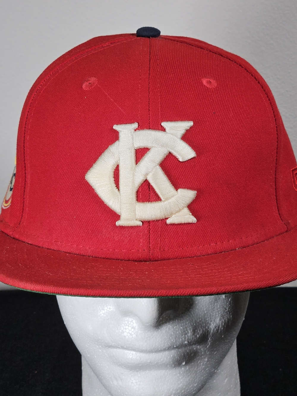 Kansas City Monarchs Ebbets Field Flannels Hat 7 1/2 Red Negro League NLBM Cap